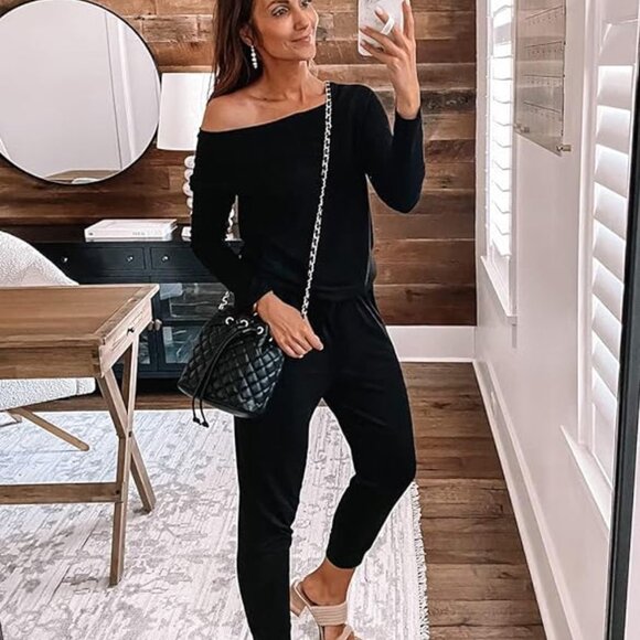 PRETTY GARDEN Womens Casual Long Sleeve Crewneck Shoulder Elastic Waist XL NWTs - Picture 5 of 7